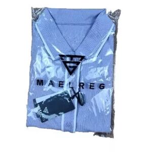 Maelreg Mens Polo Style Golf Shirt Purple Size Large
